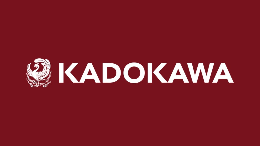 Official KADOKAWA logo on a dark red background