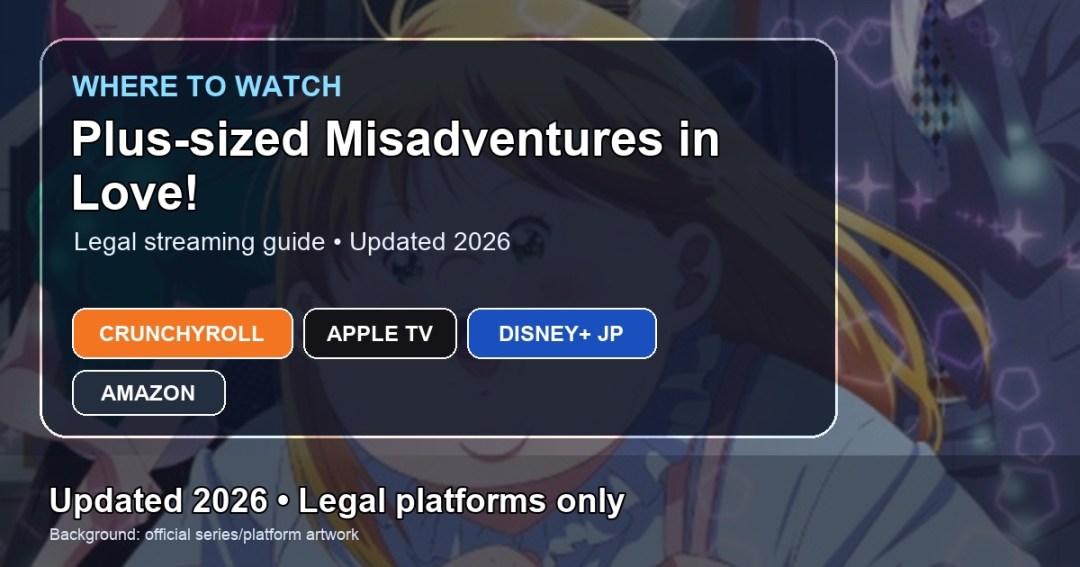 Where to watch Plus-sized Misadventures in Love! online updated 2026 featured image