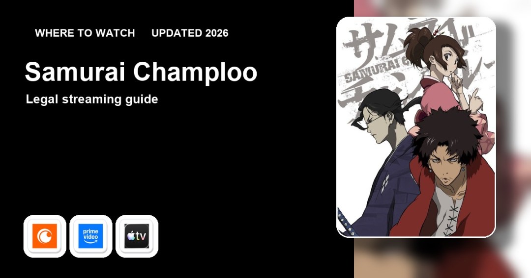 Where to watch Samurai Champloo online updated 2026 featured image