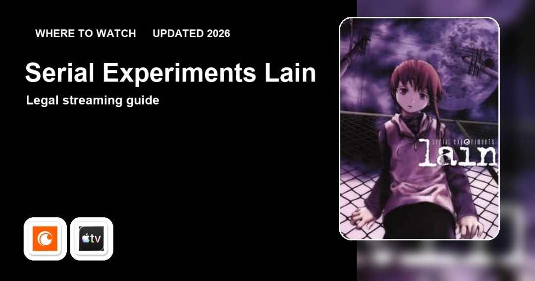 Where to watch Serial Experiments Lain online updated 2026 featured image