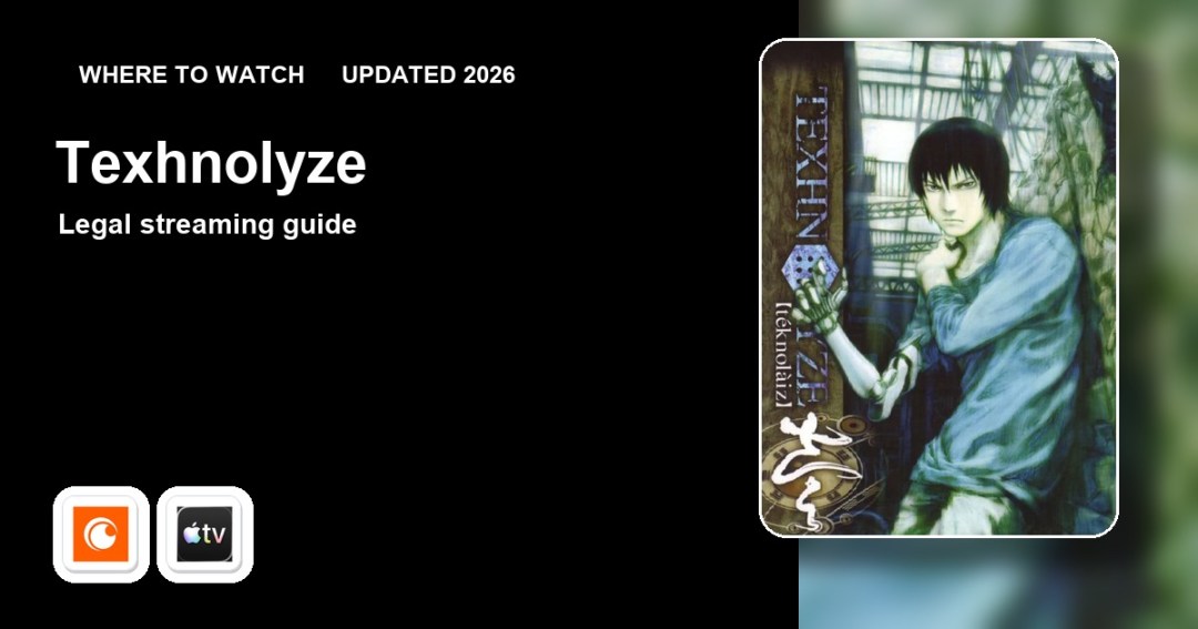 Where to watch Texhnolyze online updated 2026 featured image