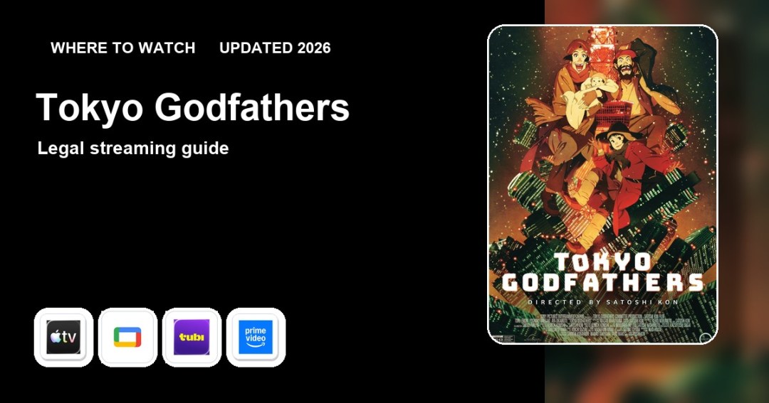 Where to watch Tokyo Godfathers online updated 2026 featured image
