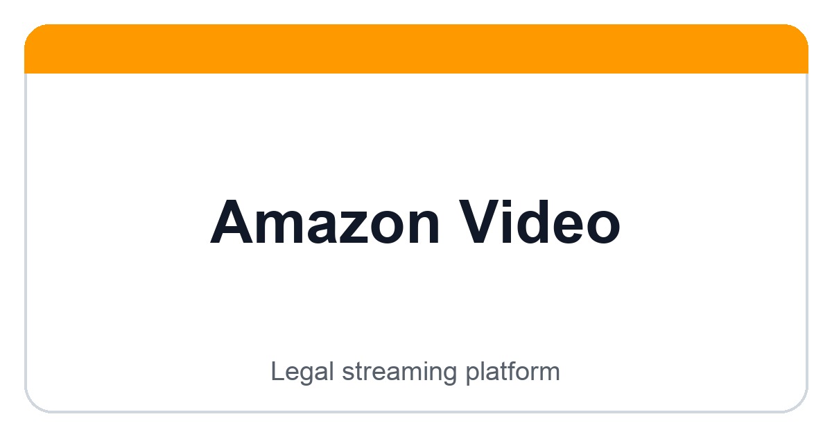 Amazon Video logo image