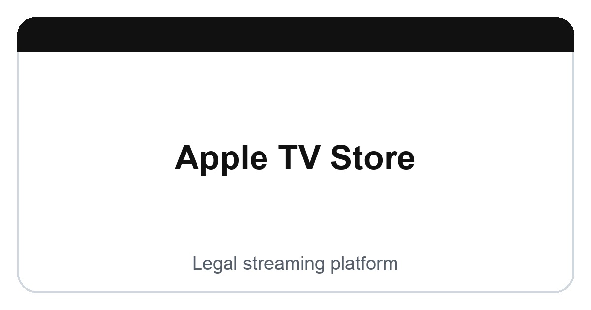 Apple TV Store logo image