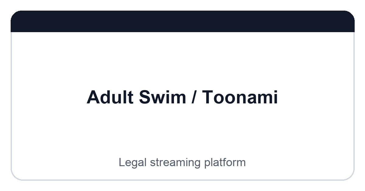 Adult Swim / Toonami logo image