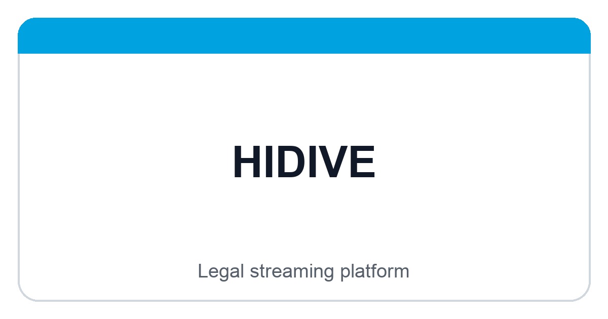 HIDIVE logo image