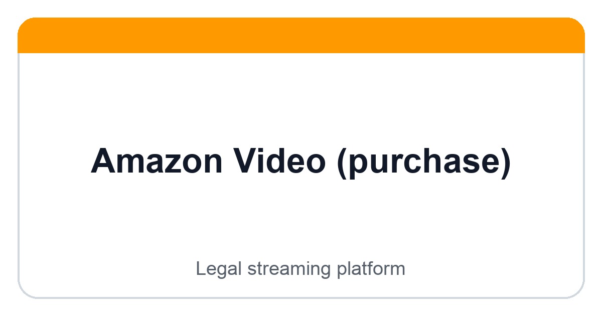 Amazon Video (purchase) logo image