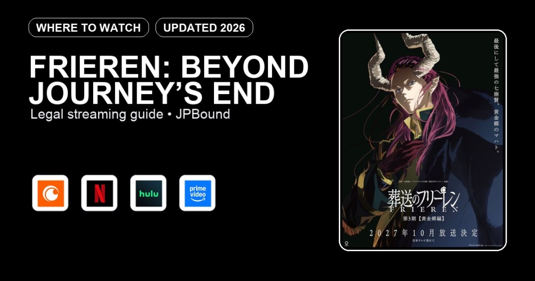 Frieren: Beyond Journey’s End where to watch anime streaming guide featured image