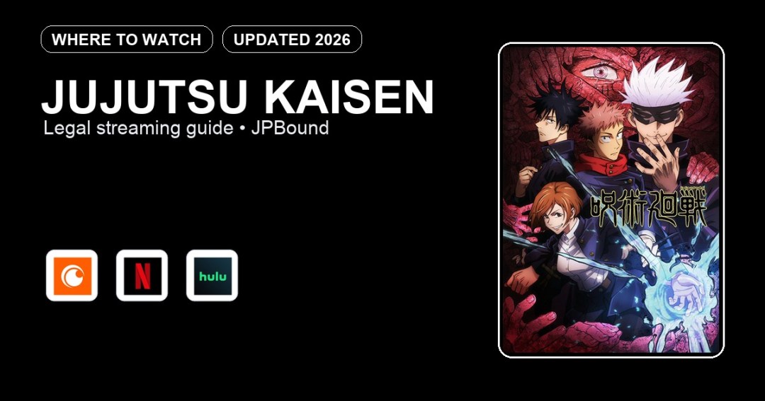 Jujutsu Kaisen where to watch anime streaming guide featured image