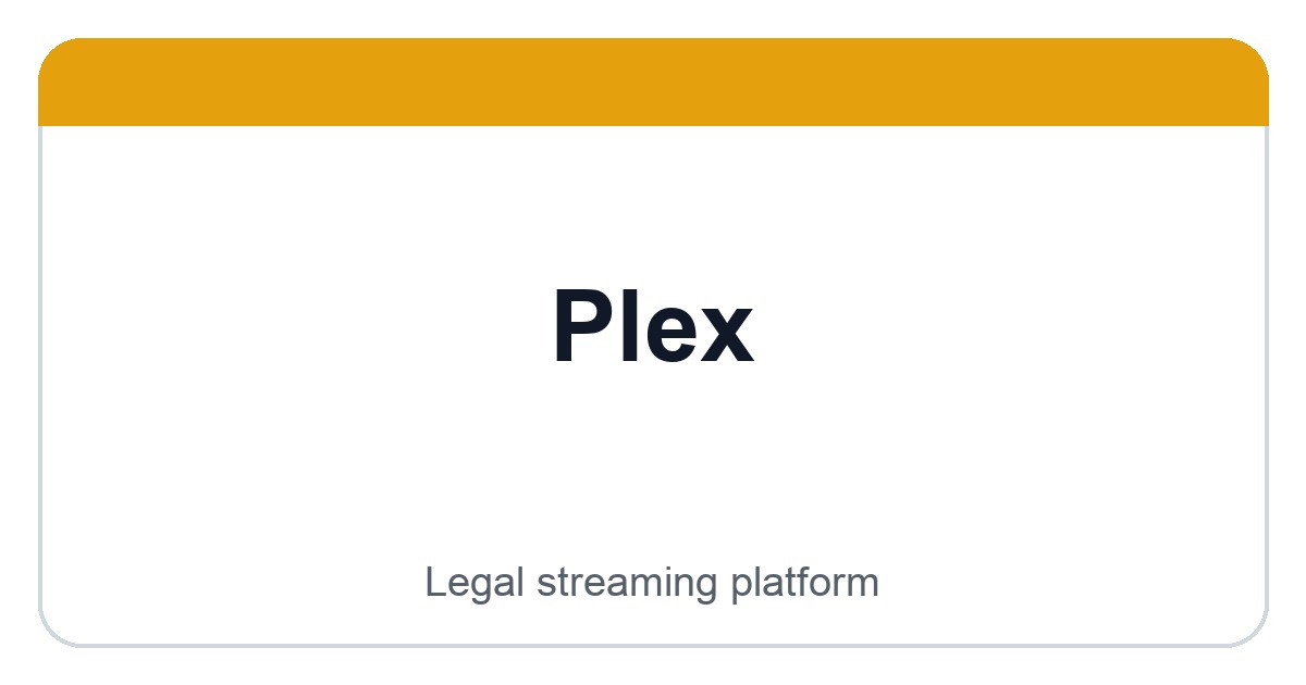 Plex logo image
