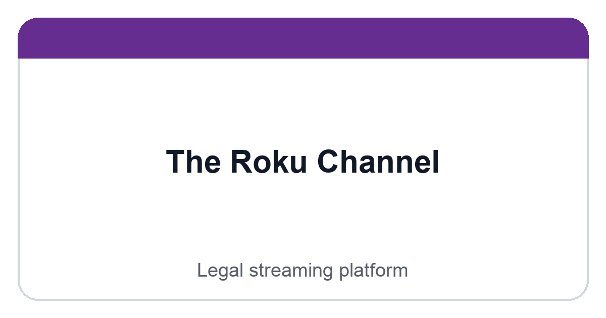 The Roku Channel logo image