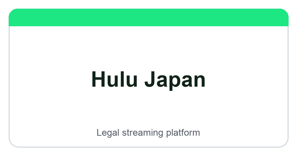 Hulu Japan logo image