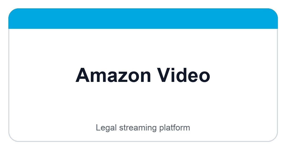 Amazon Video logo image