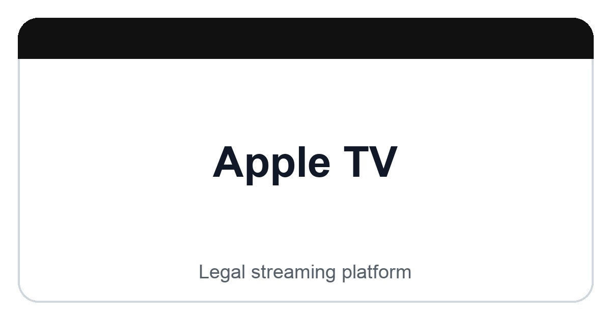 Apple TV logo image