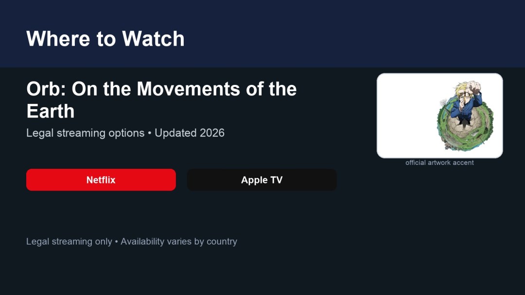 Where to watch Orb: On the Movements of the Earth featured image