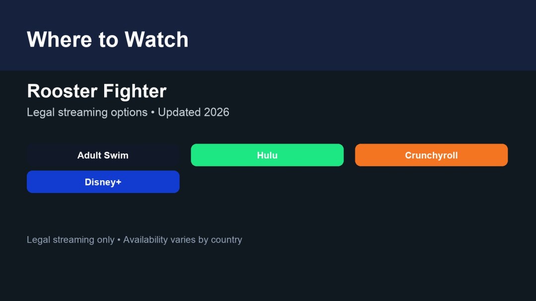 Where to watch Rooster Fighter featured image