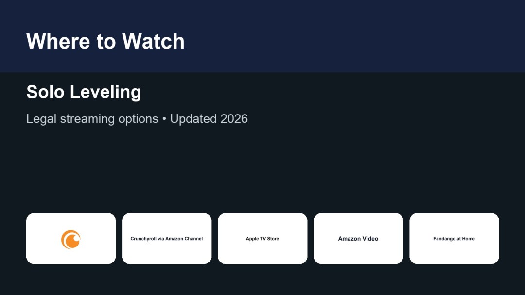 Where to watch Solo Leveling featured image