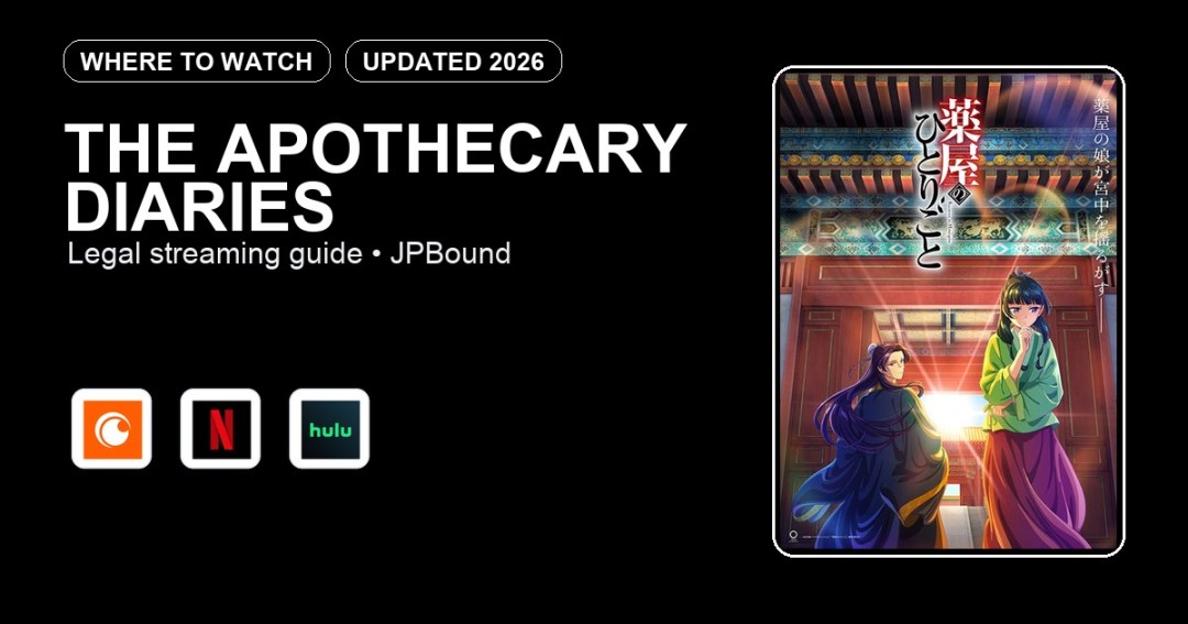 The Apothecary Diaries where to watch anime streaming guide featured image