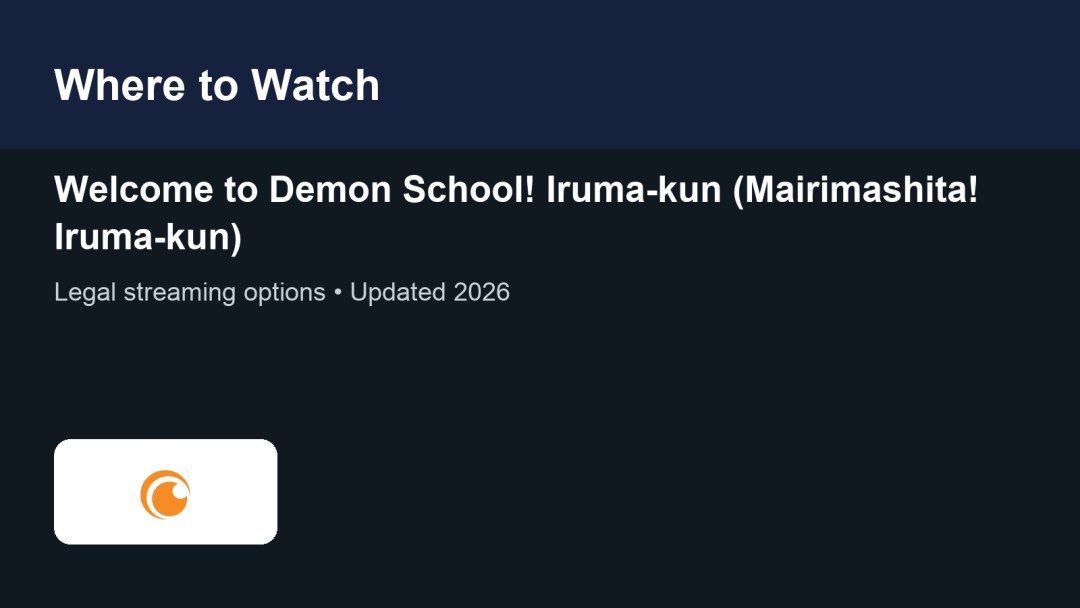 Where to watch Welcome to Demon School! Iruma-kun (Mairimashita! Iruma-kun) featured image