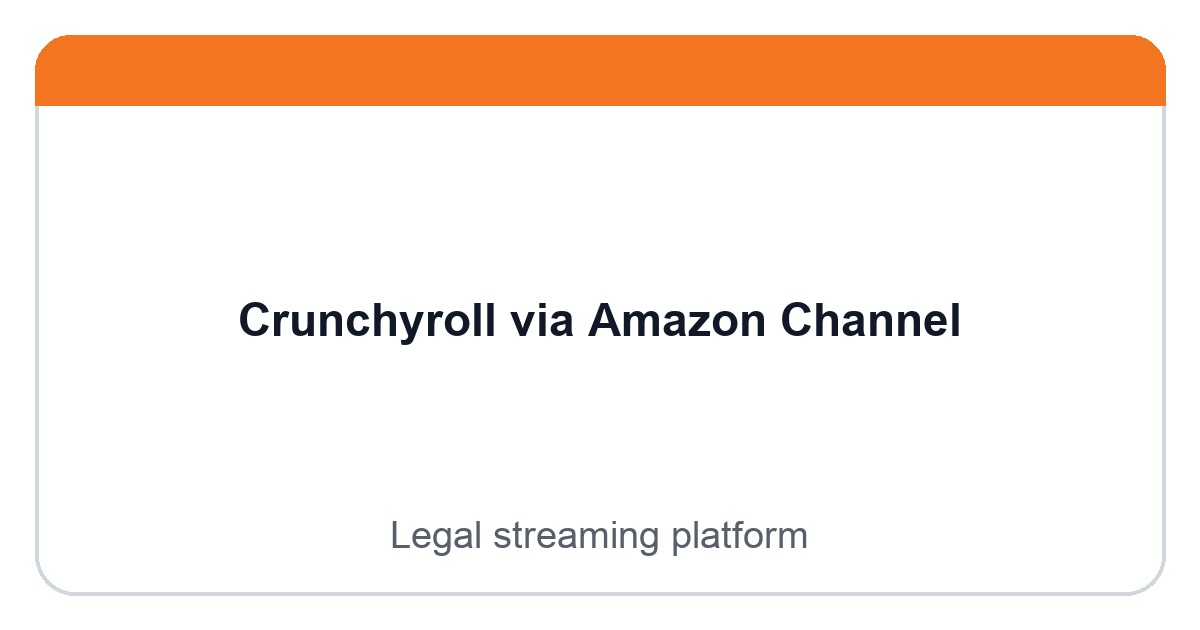 Crunchyroll via Amazon Channel logo image