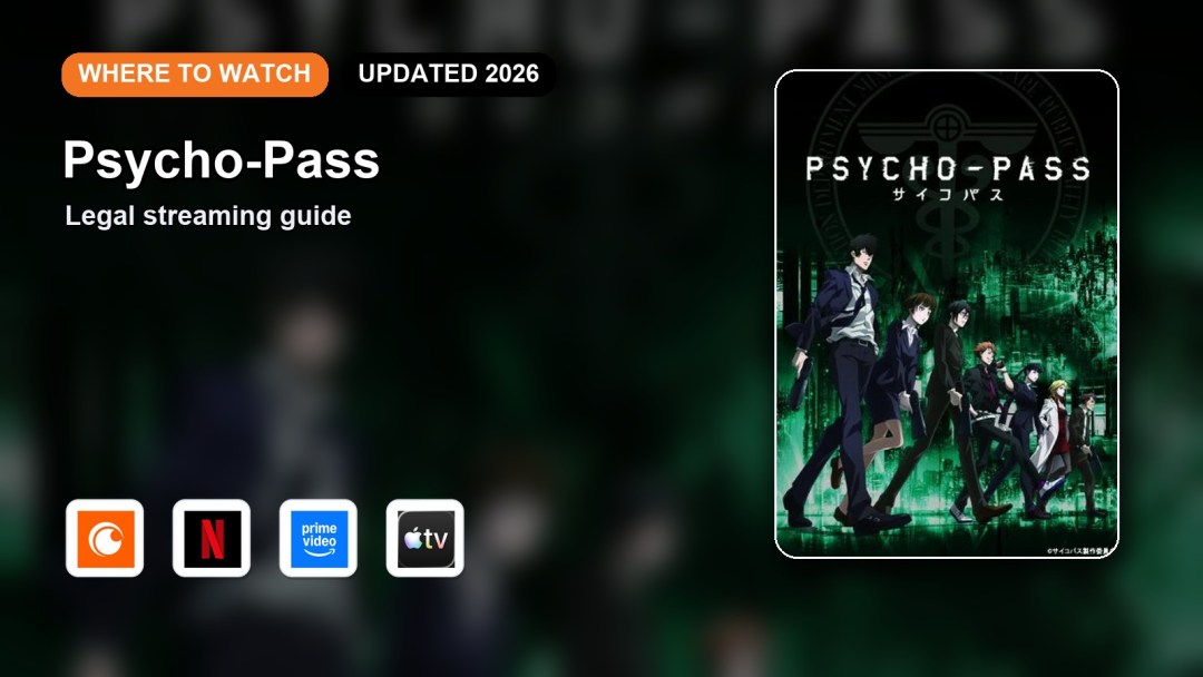 Where to Watch Psycho-Pass Online in 2026 featured image