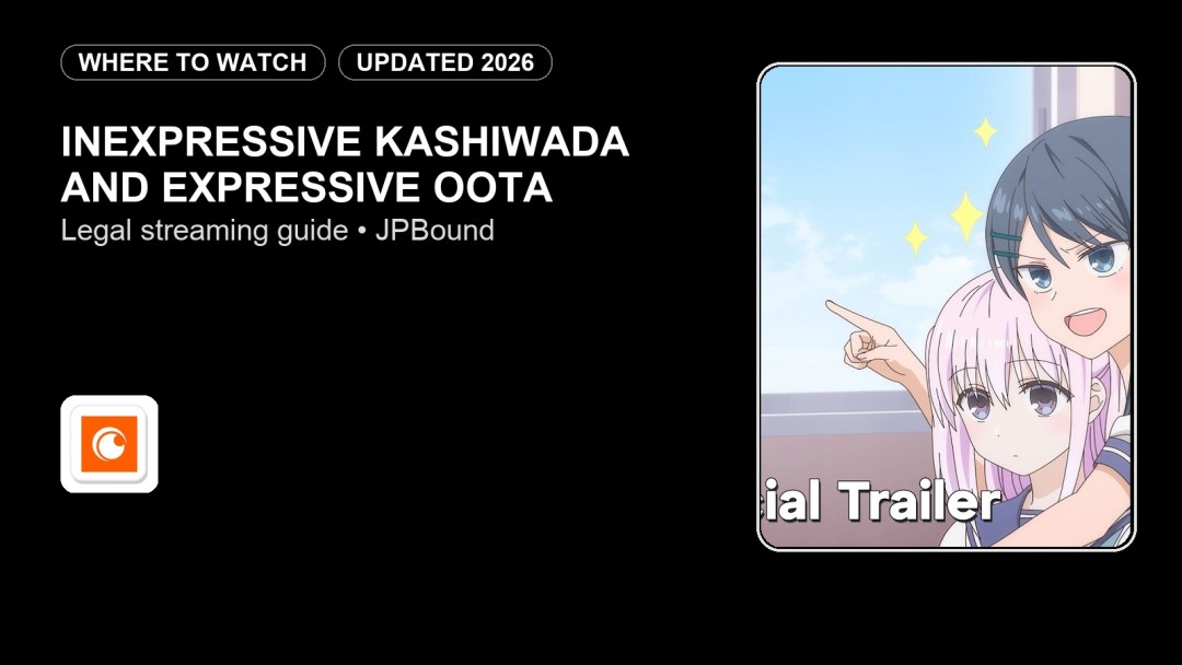Where to Watch Inexpressive Kashiwada and Expressive Oota Online in 2026 featured image