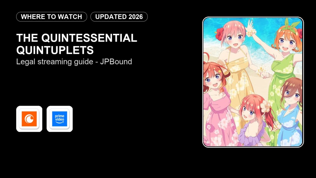Where to Watch The Quintessential Quintuplets Online in 2026 featured image