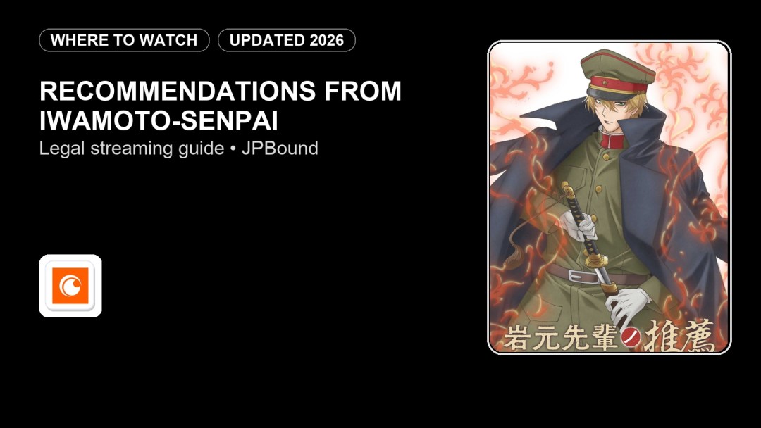 Where to Watch Recommendations from Iwamoto-Senpai Online in 2026 featured image