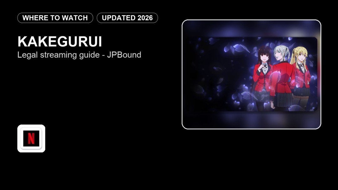 Where to Watch Kakegurui Online in 2026 featured image