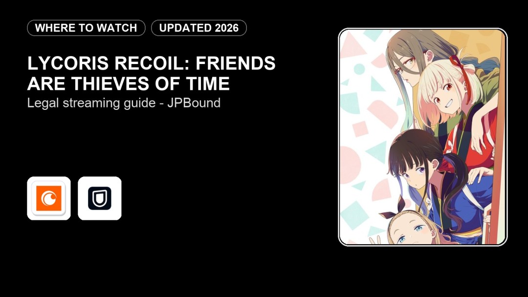 Where to Watch Lycoris Recoil: Friends are Thieves of Time Online in 2026 featured image