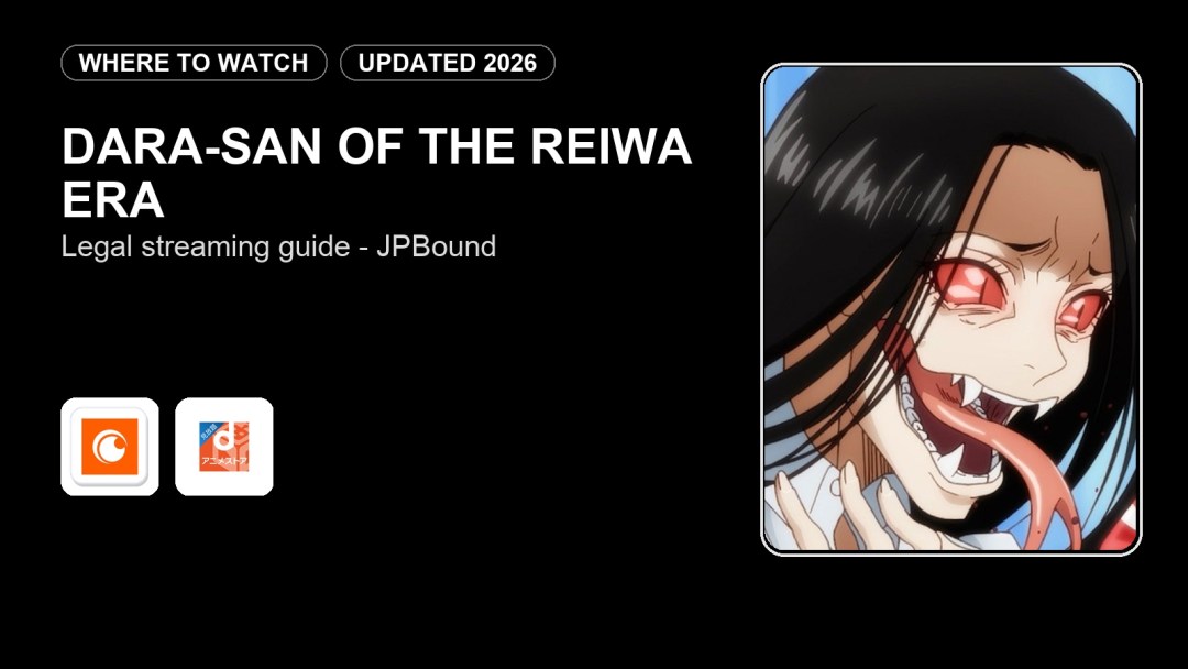 Where to Watch Dara-san of the Reiwa Era Online in 2026 featured image
