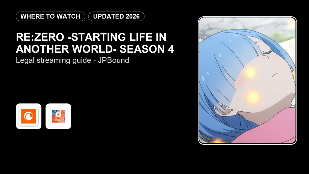 Where to Watch Re:ZERO Season 4 Online in 2026 featured image